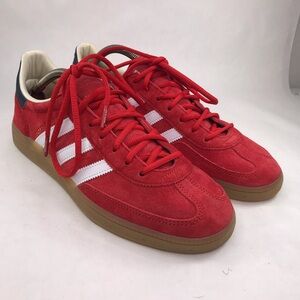 Adidas Men's Size 10 Red Stadt Handball Spezial Samba Sporty and Rich Sneakers